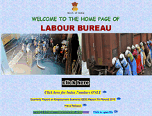 Tablet Screenshot of labourbureau.nic.in